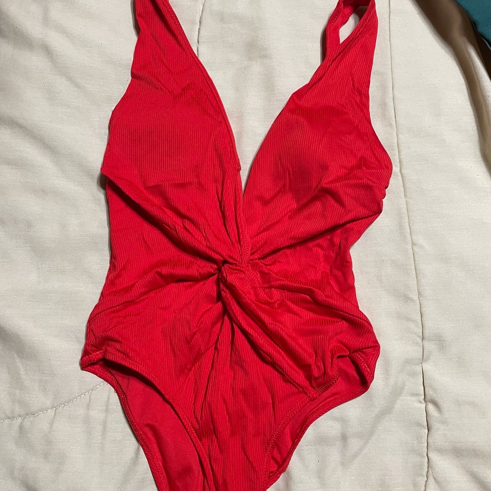 Red One-Piece Swimsuit